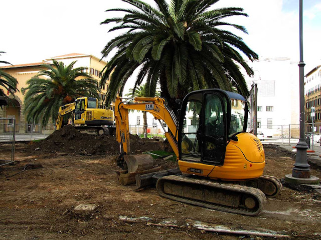 Works, Town Hall square, Livorno