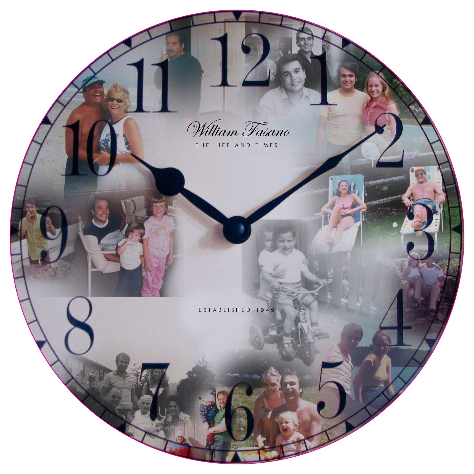 Kat and Mouse Design Custom Clock Face Design
