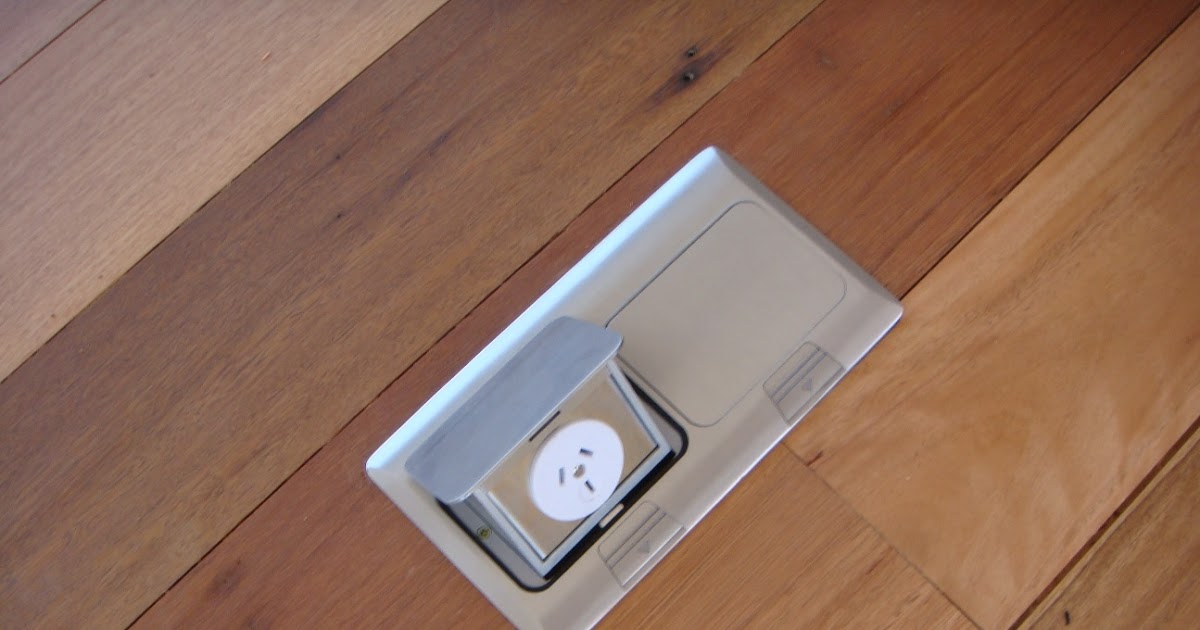 Maleny House Photographic Diary Floor mounted power point in living area