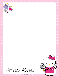 kitty hello stationary esl learningenglish printable easter publicado monpego por gardening