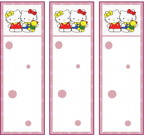 HELLO KITTY BOOKMARKS | learningenglish-esl