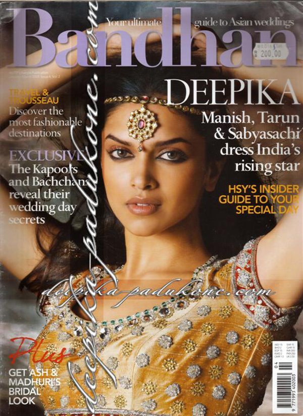 Deepika Padukone's Traditional outfits for Bandhan Magazine - Hot ...