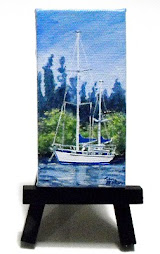 "A Day's Rest 2" - 2" x 4" gallery wrap with easel - $ 45.00