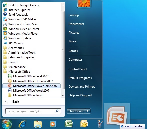 Content Master Technology Blog: The Windows 7 Taskbar Part 1