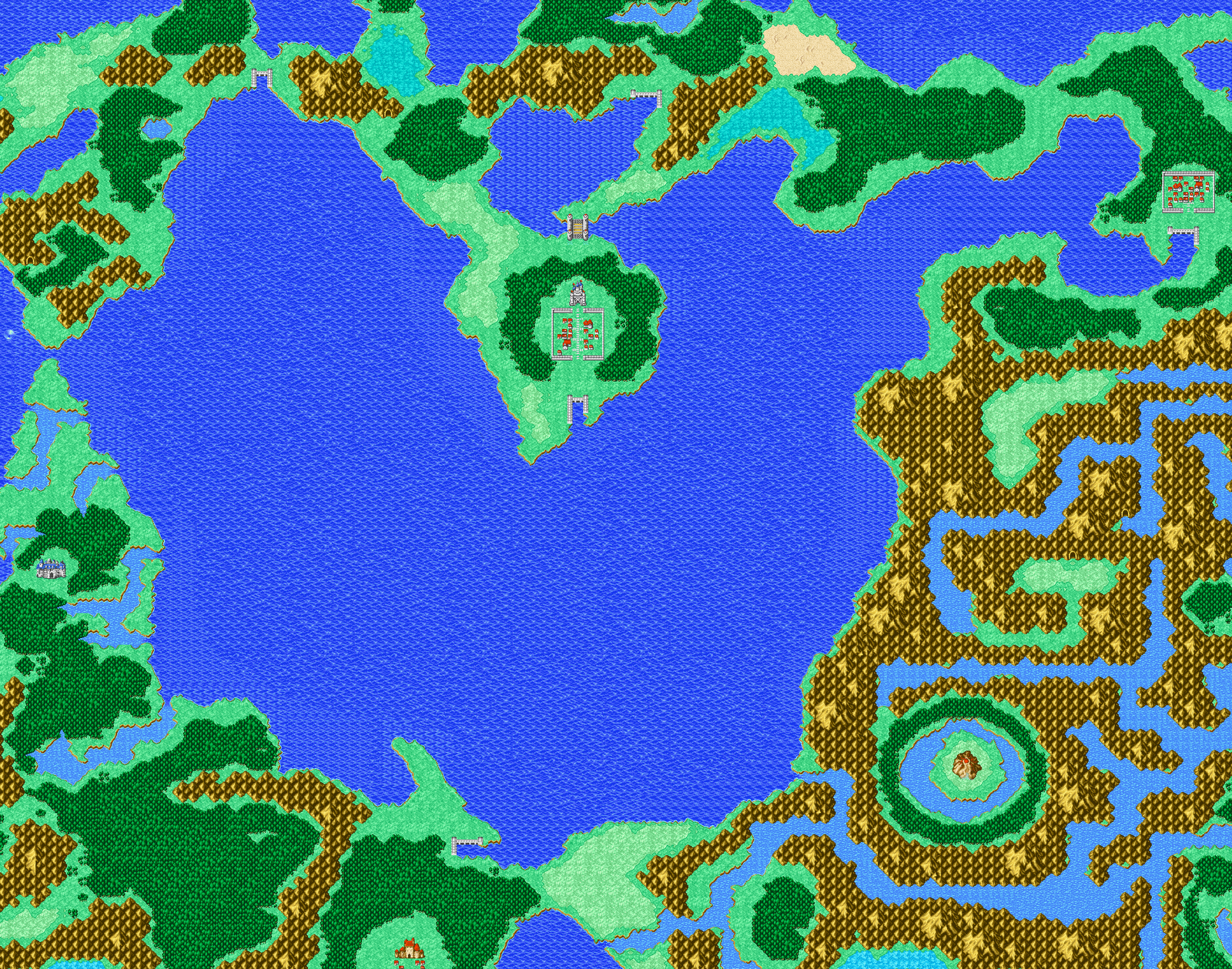 Gallery of Ff1 World Map Labeled.