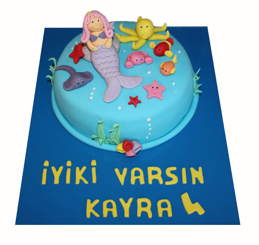 ideas4cakes DENİZ KIZI PASTA