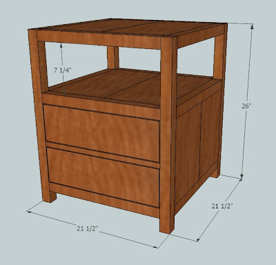 wood end table plans