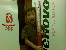 Evan and Olympic Torch