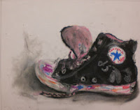 converse with drawings on them