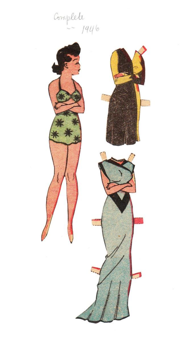 The Paper Collector Comic strip paper doll, 1946