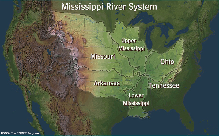 Миссисипи приток миссури. Река Миссисипи и Миссури на карте. Миссисипи на карте Северной Америки.