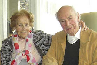 Anita and Albert on his 100th birthday