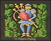 eleven pipers piping