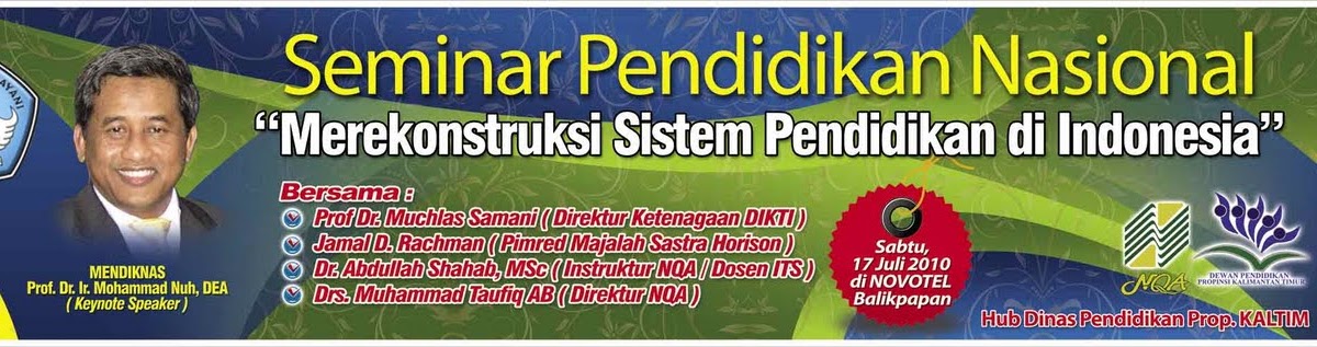 Contoh Banner Seminar Ptk gambar spanduk