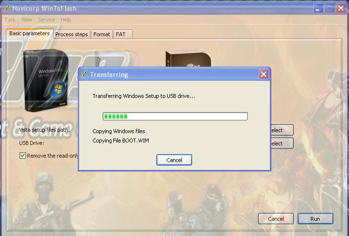 installer gagner 7 da usb mac
