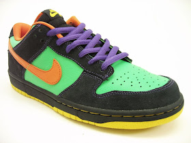 nike sb dunk low green spark hoop orange