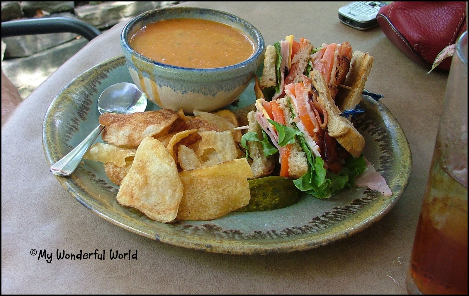 On The Town Dining with Mr. Bill Pottery House Cafe & GrillePigeon