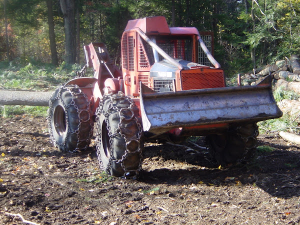 This is a timberjack skidder, This is used to pull trees out of the forest.