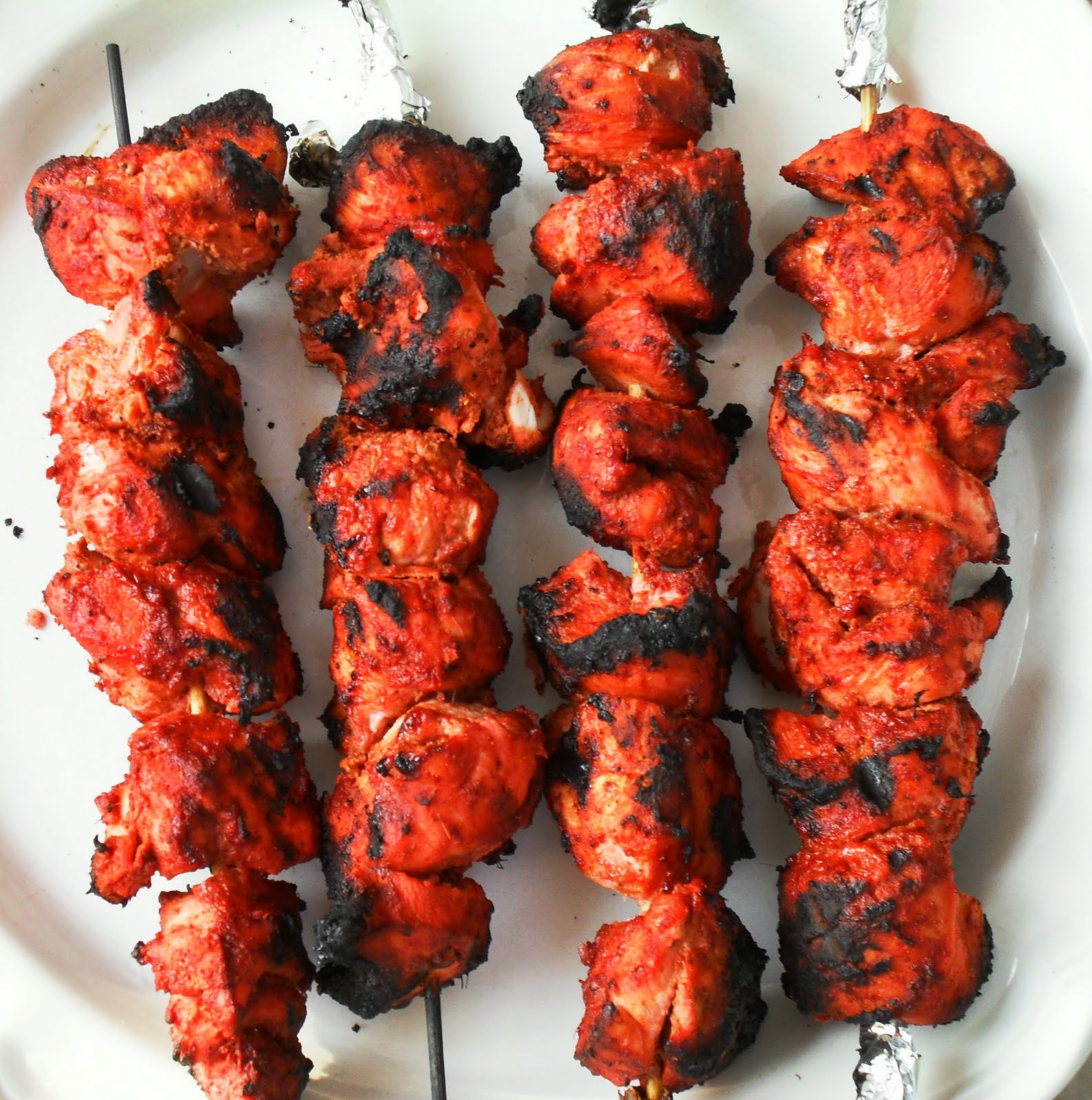 My exHOTic kitchen Tandoori Chicken Skewers