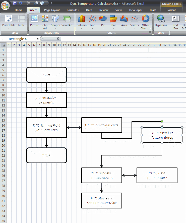 krishnababu: Flow charts with Excel - Tips