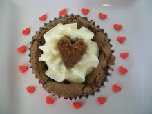 Brownie Heart Cupcakes