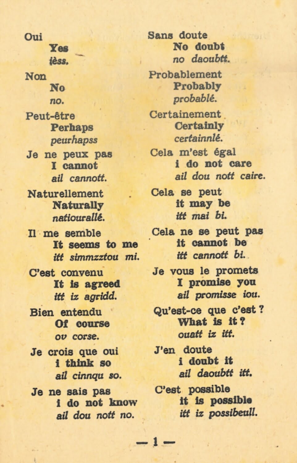 conversation anglais
