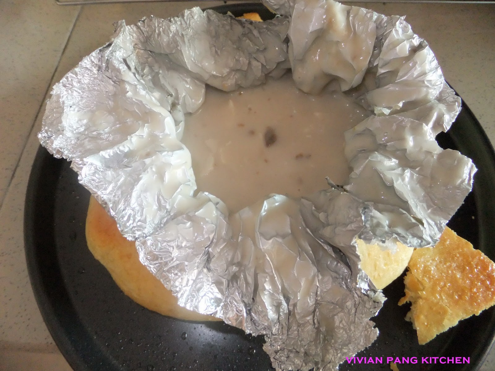 Vivian Pang Kitchen Golden Pillow with Mushroom Soup