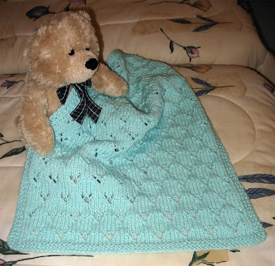 Knit Baby Blanket - Yarn Lover's Room - Knit One, Purl Two. Repeat