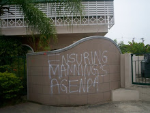 Graffitti outside Environmental Authority (some time in 2008)