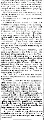 Nevin at Council meeting re police 19 July 1888