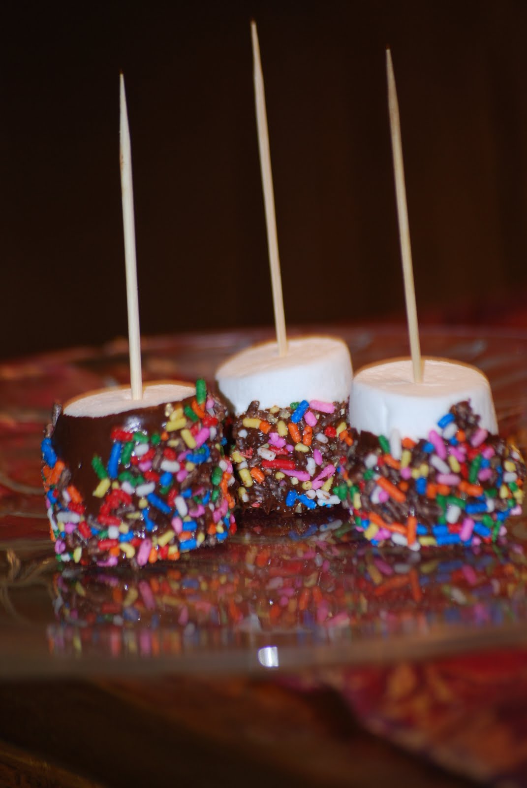 Life's a Bowl of Cherries Chocolate Dipped Marshmallows