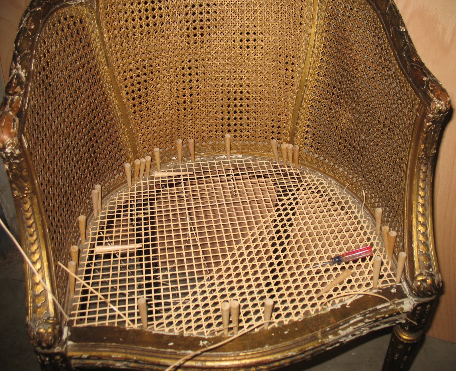 The Craftsman Double Blind Cane Chair