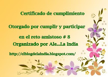 Certificado del reto nro8 por Ale la india