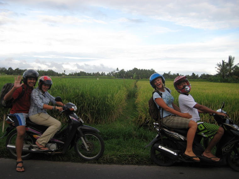 You can imagine riding a motorbike through the rice patties feels pretty good