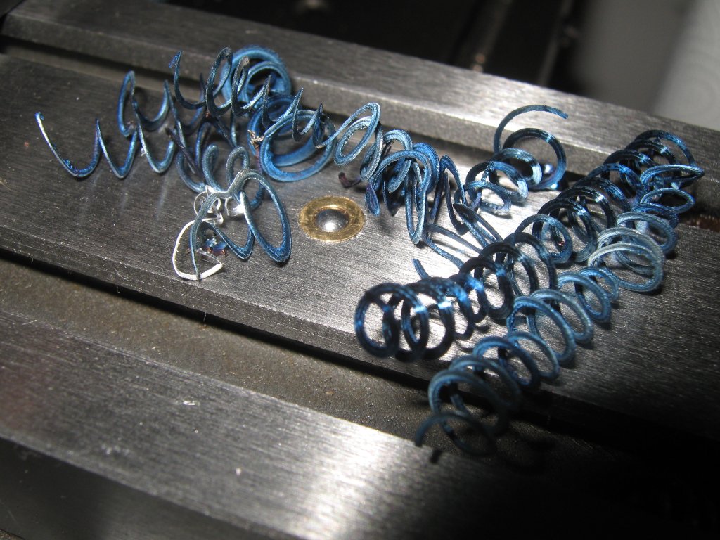 Home Shop Machinist Test chips with the C4 lathe