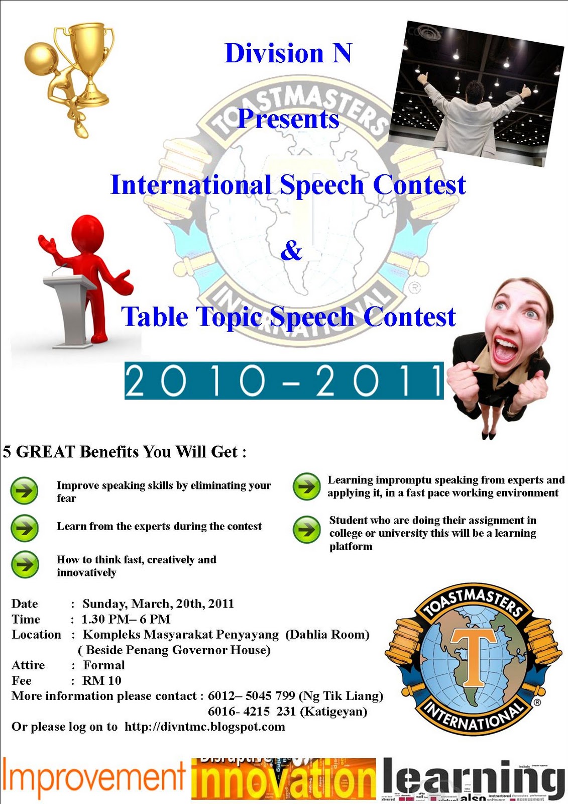 Division N International Speech Contest & Table Topic Contest 2010/2011