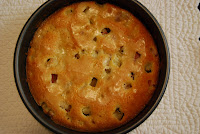 Rhubarb Almond Cake via The Naptime Chef