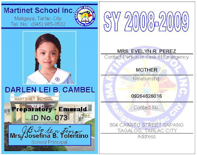 sample id card school identification card template
