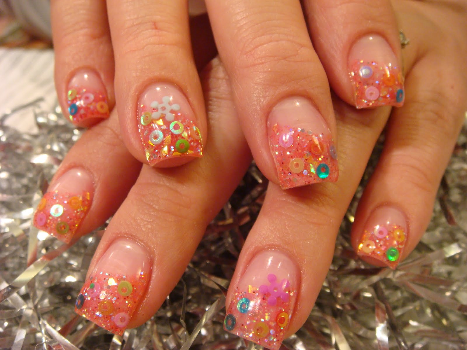 1. Glittery Vegas Nails - wide 1
