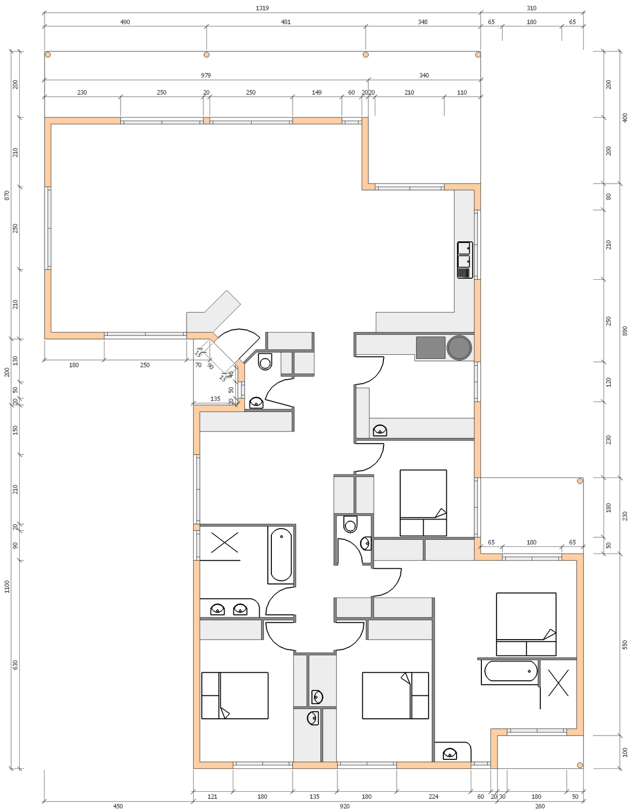 La maison du Lac Les plans du projet