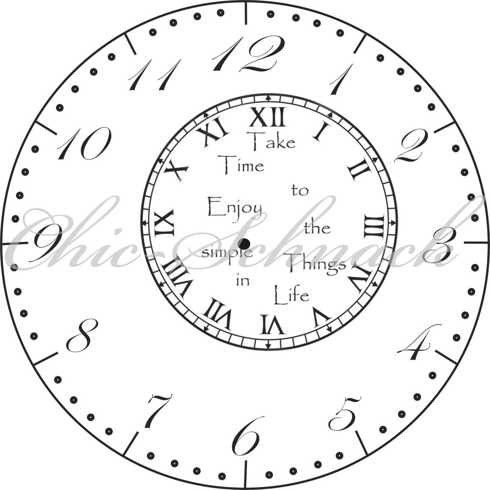 clipart uhr ohne zeiger - photo #11