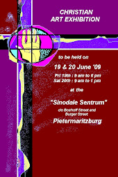 The poster that was used to advertise Christian Art Exhibition