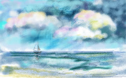 at the beach (a "watercolour" work)