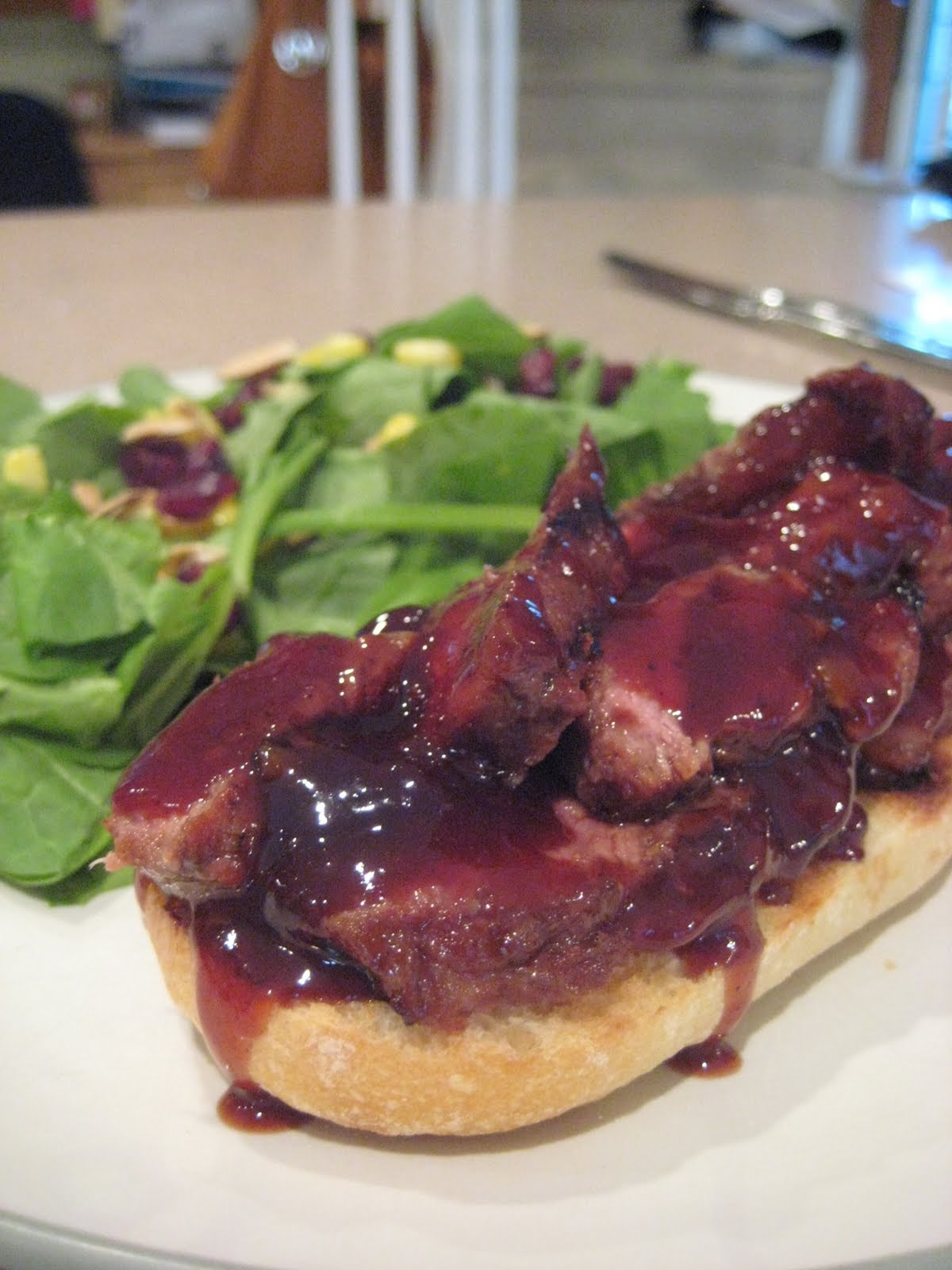 Love and Best Dishes Flank Steak with RaspberryChipotle Sauce