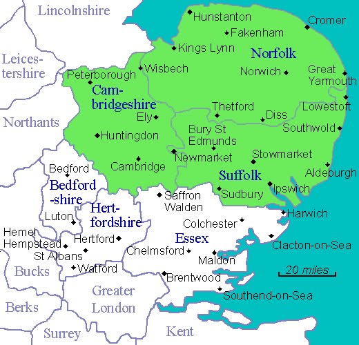 My British Log Destination East Anglia!