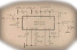 Power Amplifier Circuit with IC AN7114