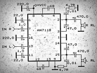 Power Amplifier Circuit with IC AN7118