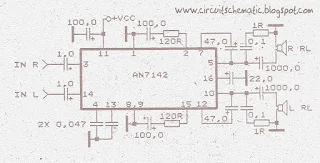 Power Amplifier Circuit with IC AN7142