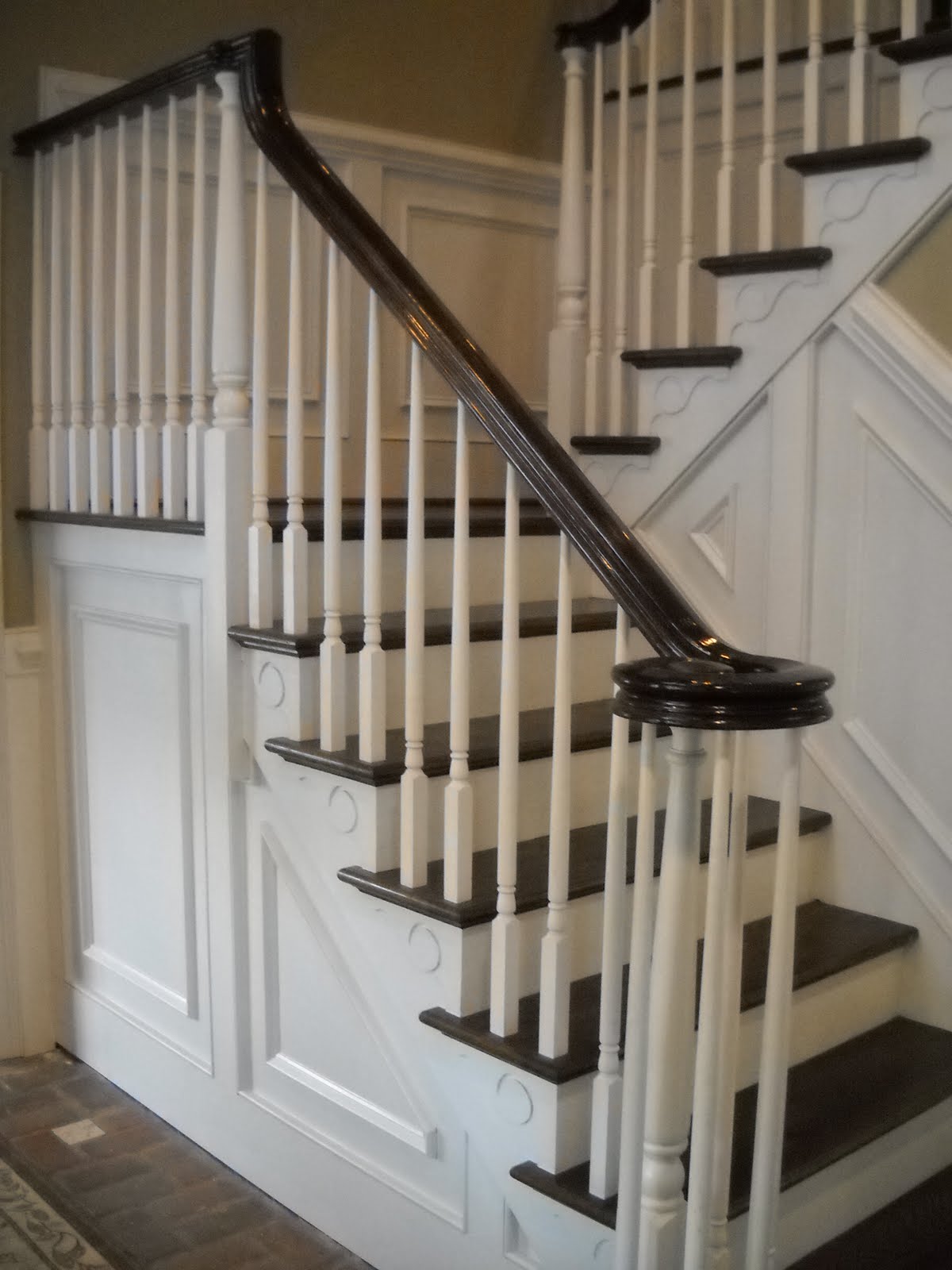 Uncategorized Wood Banisters And Railings wood stairs and rails iron balusters stairway renovation villanova pa new stair rail