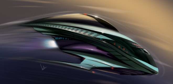 Space ship concept coloured